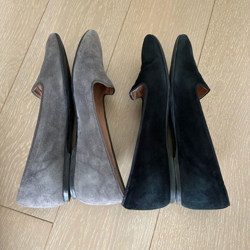 Feng Shoe used ballerinas, pack of 2 pairs, size 39, grey and black