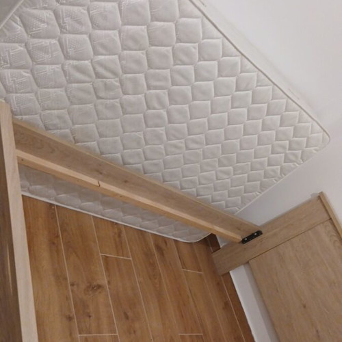 Bed with mattress new, single