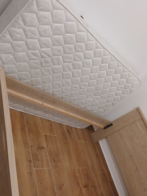 Bed with mattress new, single