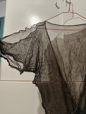 Thin silk blouse, brown, size M