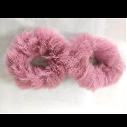 Brand new - 2 pcs Fluffy hair Scrunchy Scrunchie Soft, pastel