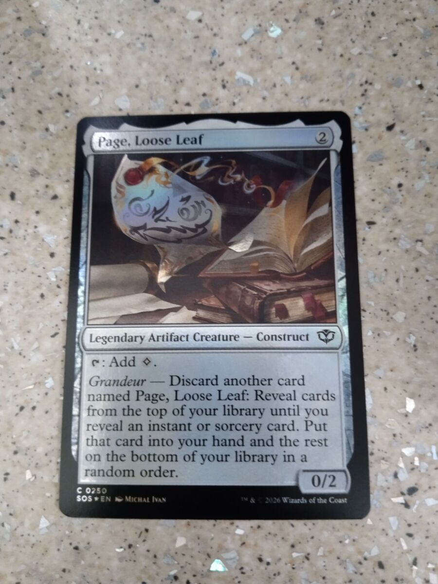 Magic the Gathering Page, Loose Leaf foil… - € 1,40 - Vendora.cy