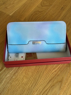 Stella Doca wallet new, multicolor print (blue, white, purple)