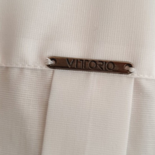 VITTORIO White Cotton Blend Shirt Size M New with Tags