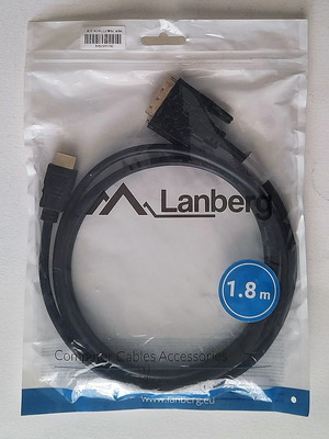 Lanberg HDMI to DVI-D cable 1.8m used