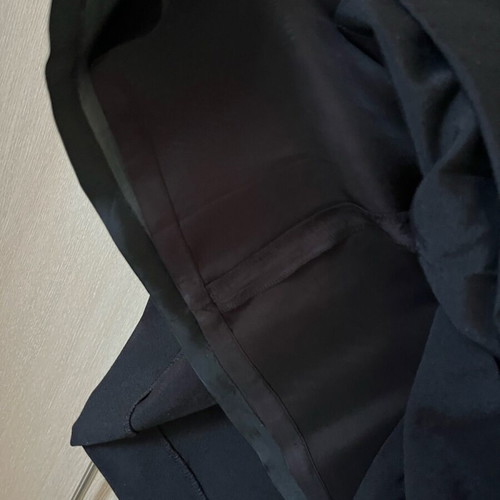 Black wool dress with pleats, like new, size S