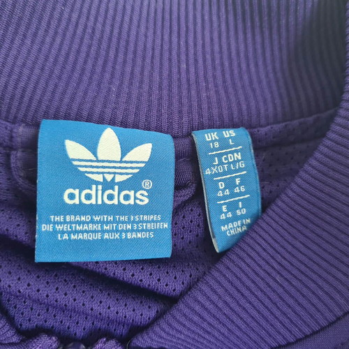 Adidas Originals women's sports jacket tracksuit, size 44 / XL / XXL, grey and purple