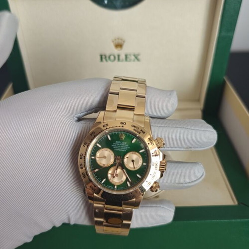 Rolex Daytona John Mayer automatic watch, green dial, 40mm, Oyster bracelet