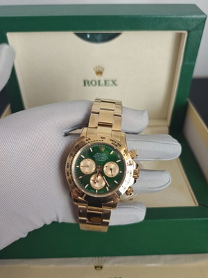Rolex Daytona John Mayer automatic watch, green dial, 40mm, Oyster bracelet