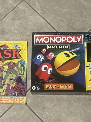 Monopoly Pac-Man board game with Mask magazine, German