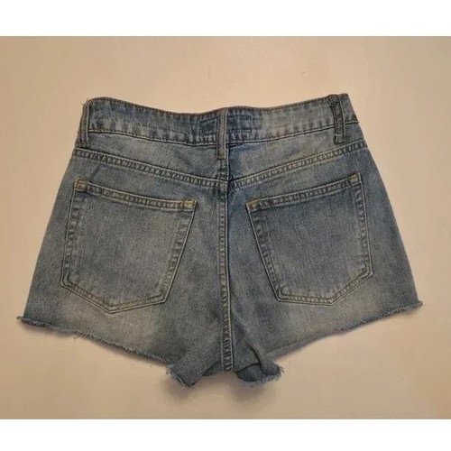 Silvian Heach Sequin Denim Shorts like new, W25, colorful festival style