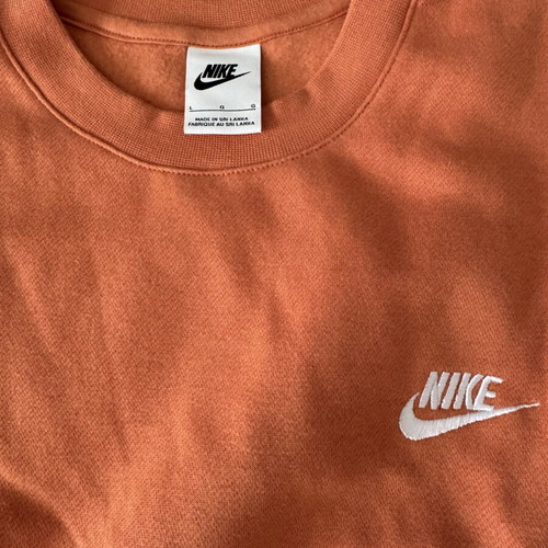 Nike long sleeve shirt like new, orange, size L