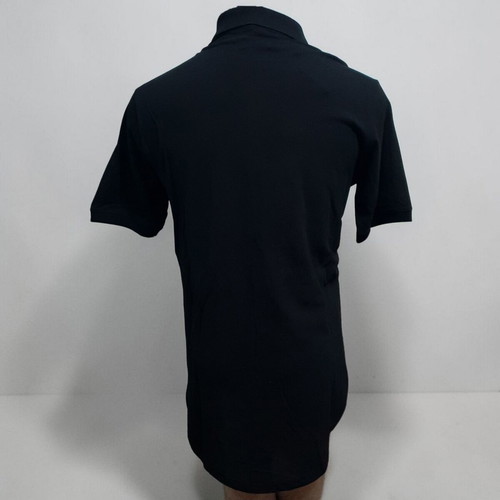 Men's Polo Shirt new, black with vintage paisley design