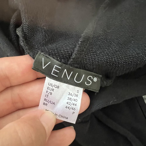 Venus Victoria women's sport dress with hood and white trims, like new, size S/M, black