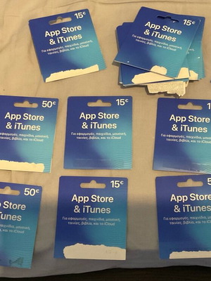 Apple gift cards like new, used