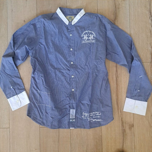La Martina Buenos Aires men's shirt like new, blue, size L