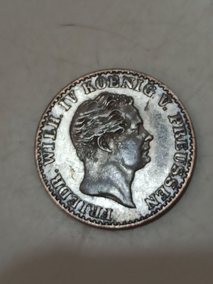 Πρωσία ασημένιο νόμισμα 2 1/2 groschen 1852