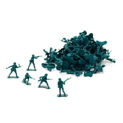 Toy Story Green Army Men Bucket like new