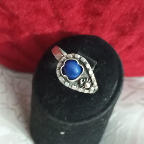 Silver ring 925 with Lapis Lazuli used by Aigner