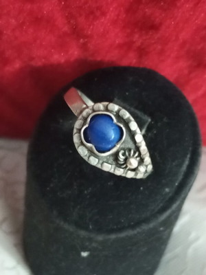 Silver ring 925 with Lapis Lazuli used by Aigner