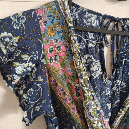 Maxi dress plus size (S/M) like new, multicolor