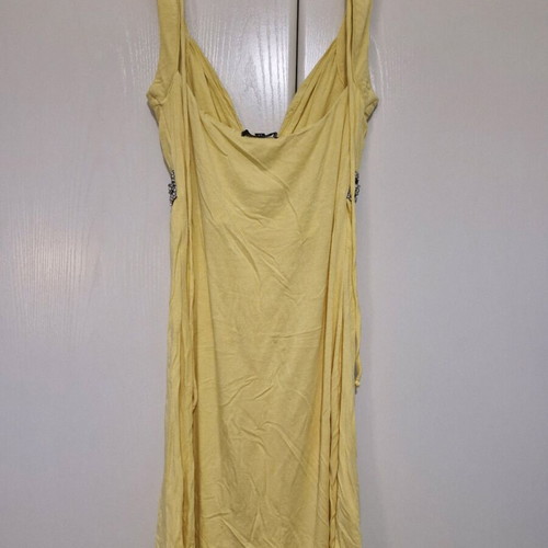 Sky dress like new, yellow with stones, size M