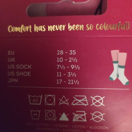 Legami Christmas Socks new, size 28-35, red