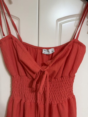 Bershka mini shorts playsuit coral watermelon like new