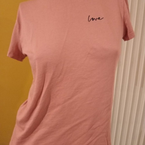H&M Divided women's t-shirt new, size S, pink