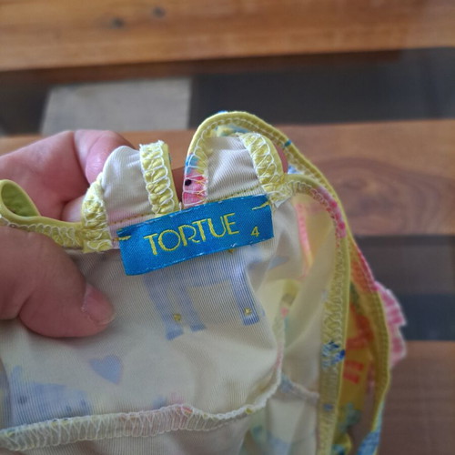 Tortue Girls' One-Piece Swimsuit Size 4 Like New, Multicolor