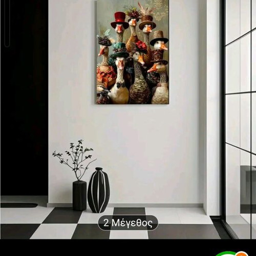 Victorian Goose Poster 40x60 Digital Painting like new