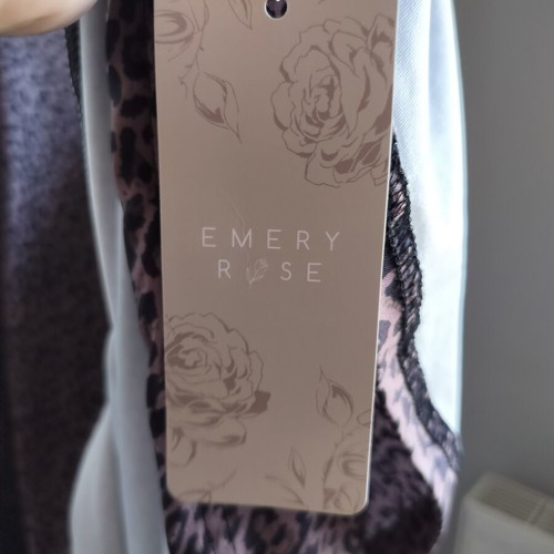 Emery Rose Maxi Leopard Print Dress new with tags, black and brown