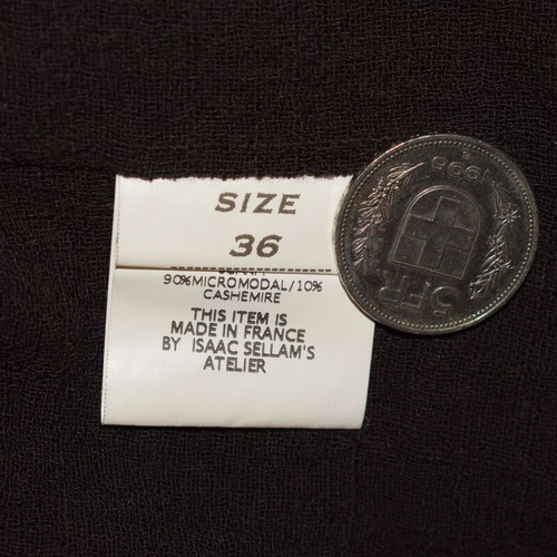 Isaac Sellam Experience leather coat size 36 used, brown