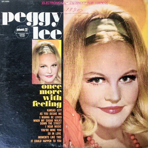Peggy Lee Once More With Feeling LP used, jazz