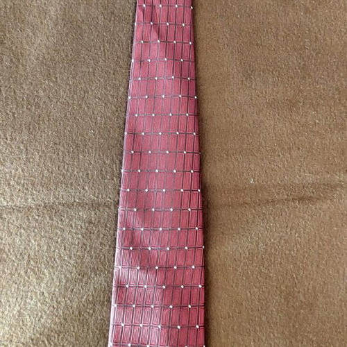 Red silk tie, Italian