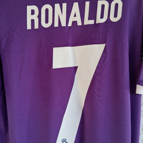 Real Madrid Cristiano Ronaldo Away Jersey Champions League Final 2017 Medium like new