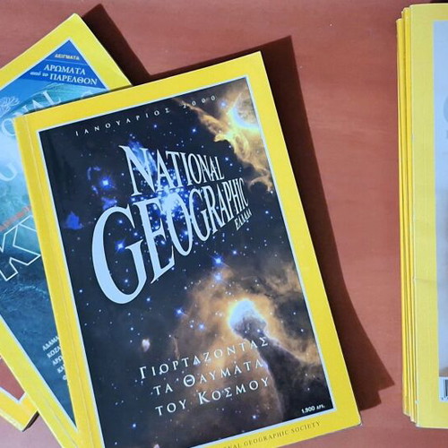 National Geographic magazine collection used, 59 issues Greek edition