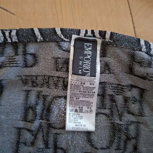 Emporio Armani Vintage Bikini Set like new, all-over logo print, 2008