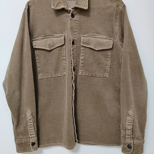 Rebase corduroy men's shirt used, brown, size M