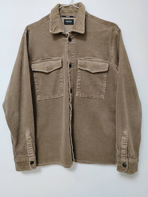 Rebase corduroy men's shirt used, brown, size M