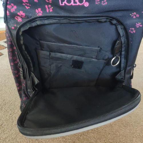 Polo School Bag with Penguins used, wheeled and foldable handle