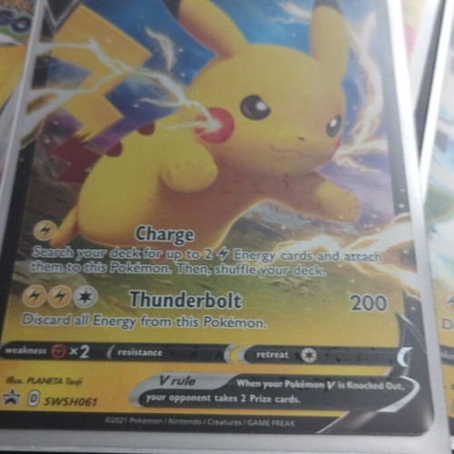Pikachu card pack, like new, 6 cards