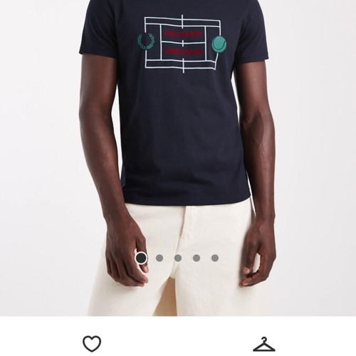 Fred Perry Tennis T-shirt new, size Large, black and blue