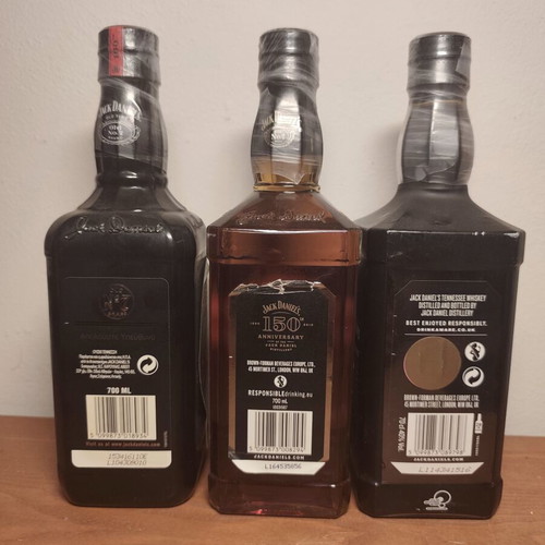 Jack Daniel's collectible set 3 sealed anniversary editions