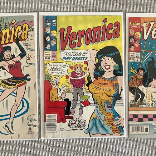 Veronica Comics Set #26, #27 & #28 used, Archie Comics 1993