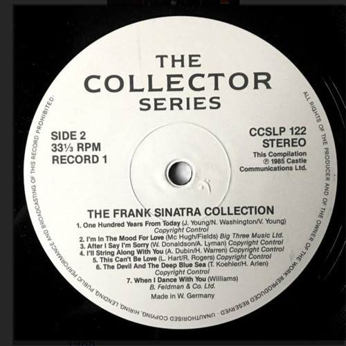 Frank Sinatra The Frank Sinatra Collection used vinyl, 2 LPs