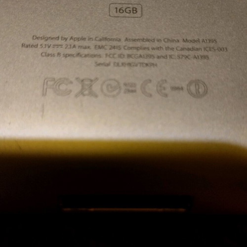 iPad used, unknown if working