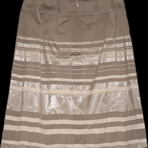 Delmod skirt and jacket set used, gray and beige, size 36-38