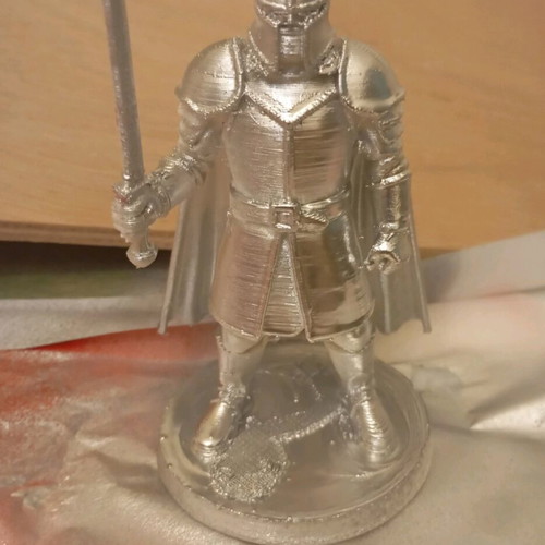 Medieval soldier new silver color 12 cm height