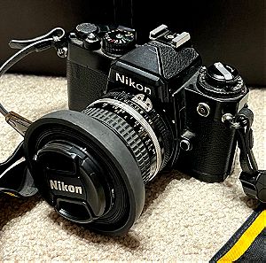 Nikon MF-12 SLR Film Camera Black Body Φωτογραφική μηχανή